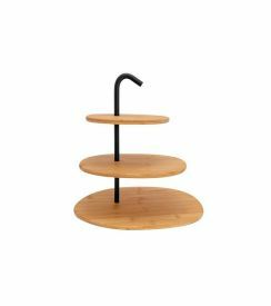 C&T Etagere 3 verdiep metaal-bamboe 25x32xH32cm