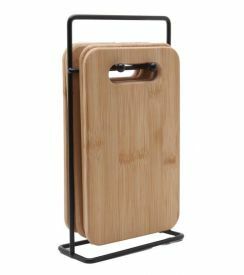 Set Ontbijtplankjes met rekje 14x22cm