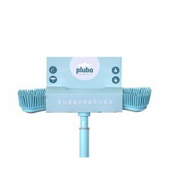 Plubo Rubberbrush blauw/grijs 34,5cm