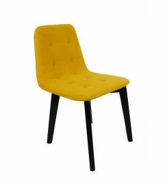 XSeat Stoel Aaron velvet geel