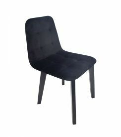 XSeat Stoel Aaron velvet zwart