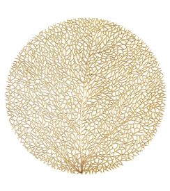 Ziczac Placemat Capelinni gold Ø38cm 