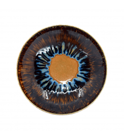 SUP Iris Diep bord blauw 21xH5cm