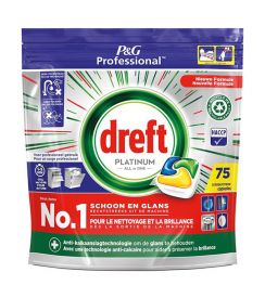 Dreft Platinum Vaatwastabletten all-in-1 Lemon | 75 tabs