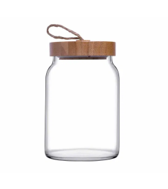 Pasabahce Voorraadpot Woody 860ml Ø8xH14cm