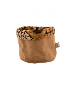 Point-Virgule Broodmand jute/katoen 16x16cm