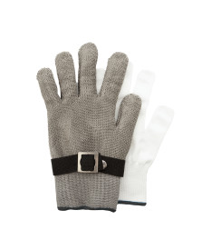 Point-Virgule Oesterhandschoen RVS 2-delig - maat L