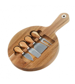 Point-Virgule Kaasset magnetisch acacia 5-delig