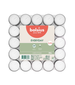 Bolsius Theelichtjes 3,5u | 50 stuks
