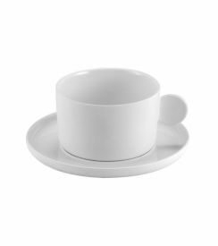 Le Coq Aphros Mok met ondertas wit 250ml 