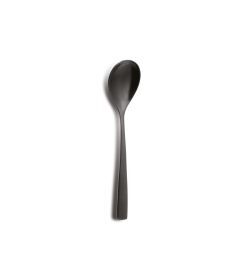 Comas BCN Satin Koffielepel zwart | 6 stuks