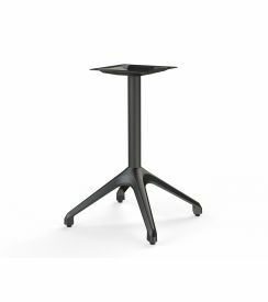 XSeat Tafelpoot Hope 4-poot aluminium zwart