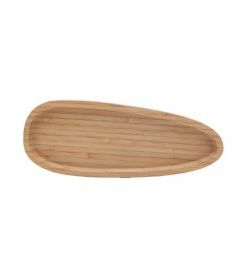 Plank ovaal bamboe 26x10cm