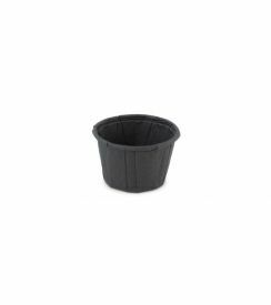 Sier Bakje papier FSC zwart Ø4,4x2,7cm 30ml | 200 stuks