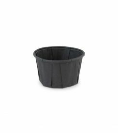 Sier Bakje papier FSC zwart Ø5,8x3,6cm 60ml | 200 stuks