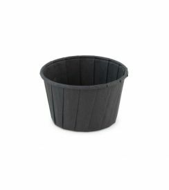 Sier Bakje papier FSC zwart Ø6,6x4,2cm 96ml | 200 stuks