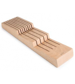 Lacor Messenblok gleuven beukenhout 40,5x11x4,5cm