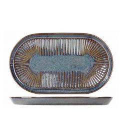 Proof Solas Blauw Bord ovaal 24x14cm