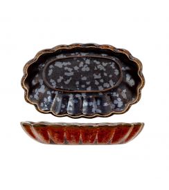 Proof Elements Maroon Aperoschaal ovaal 9x6,5xH1,5cm