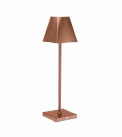 Etere Tafellamp LED draadloos rosé 13x13xH30cm 