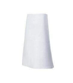 Schort L82x94cm wit