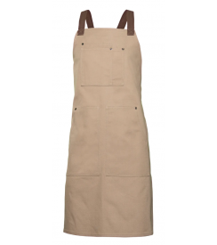 Halsschort Canvas beige/bruin