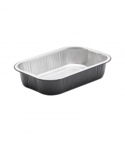 Smoothwall Schaal aluminium zwart 1000cc | 50 stuks