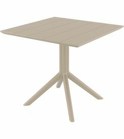 Tafel Outdoor Paris taupe 80x80cm