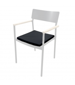 XSeat Stoelkussen Chloe velcro zwart
