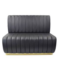 XSeat Zitbank Bella zwart + gold base 120x69x98cm