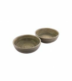 Bowls and Dishes Mano Kom groen Ø15xH5cm | 2 stuks