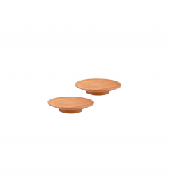 Bowls and Dishes Tapasbordje Puur Hout Ø10cm | 2 stuks