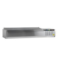 Tefcold GVC33-150S/S Koelvitrine GN1/4 inox deksel