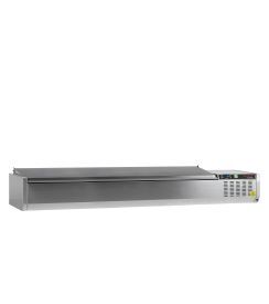 Tefcold GVC38-200 S/S Koelvitrine GN1/3 inox deksel