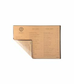 DagStyle Placemat Menu Risto A3 2-pocket cacao 42x29,7cm