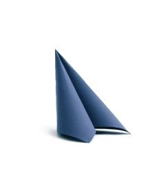 Duni Servet Point to Point 1/4 donkerblauw 38x38cm | 50 stuks
