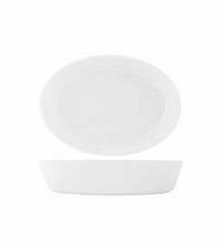 C&T Prof Essentials Ovenschaal ovaal wit 26x19xH5cm