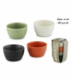 Kom Mexico multicolor Ø10xH5,5cm | 4 stuks