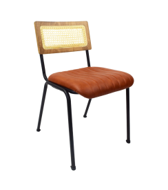 XSeat Stoel Leonardo Wicker cognac
