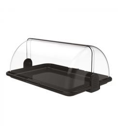 Buffetvitrine zwart 47x32x19,5cm