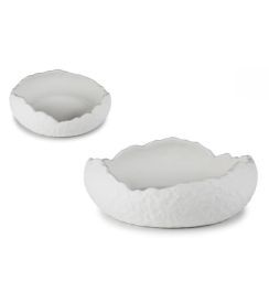 Schaal Eivorm wit mat 20cm