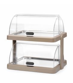 Hendi Koeldisplay Uniq met dubbele rolltop "Duo" beige 40x30cm