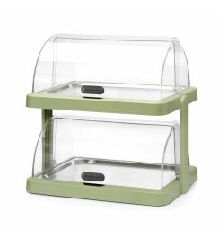 Hendi Koeldisplay Uniq met dubbele rolltop groen 40x30cm