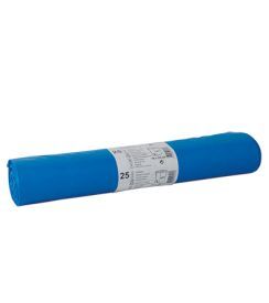 Industriezakken LDPE 120L 110x70cm blauw rol/25