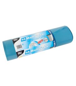 Industriezakken LDPE 120L 110x70cm blauw extra sterk rol/25