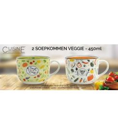 Soepkommen Veggie 450ml | 2 stuks