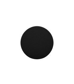Ziczac Coaster Trudo kunstleer zwart 10cm | 4 stuks