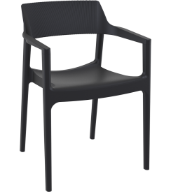 Siesta Stoel Outdoor Tulum zwart