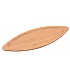 Supreminox Serveerschaal kano bamboe 29,5x9,6xH2cm