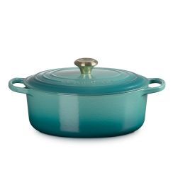Le Creuset Bleu Riviera Stoofpan ovaal 29cm 